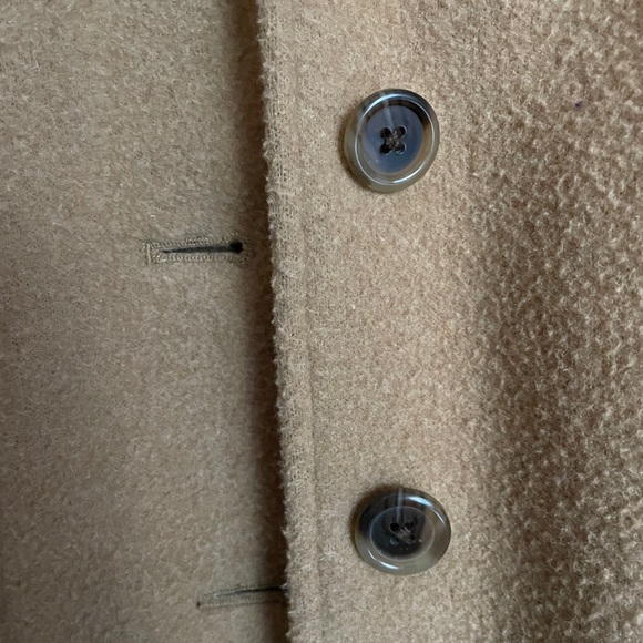 J. Crew Factory Camel Boiled Wool Topcoat - Picture 5 of 7